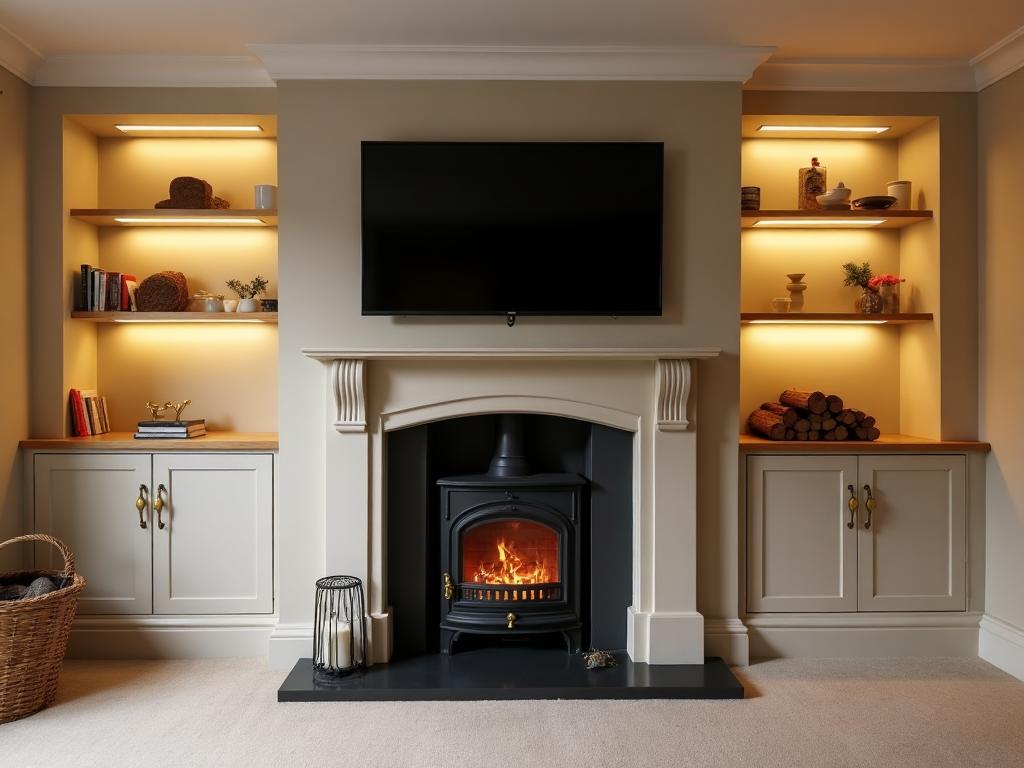 Alcove Units & Media Walls Manchester | Palin & Jones Bespoke Joinery